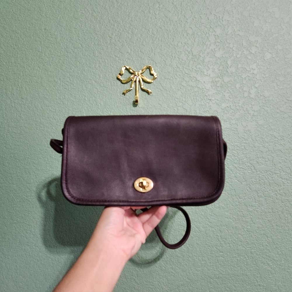 Vintage Coach Burgundy Dinky Made In New York City